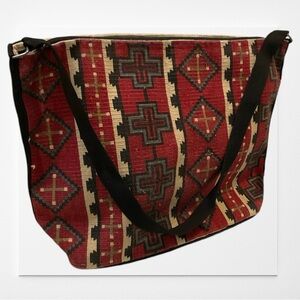 Patterned cotton tote bag